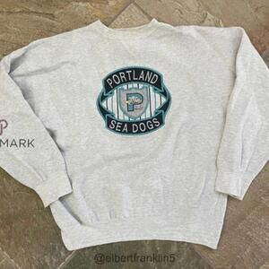 Portland Sea Dogs Baseball Sweatshirt Grey Elbertfranklin5